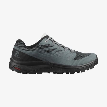 Salomon OUTLINE GORE-TEX Womens Hiking Shoes Black/Green | Salomon South Africa